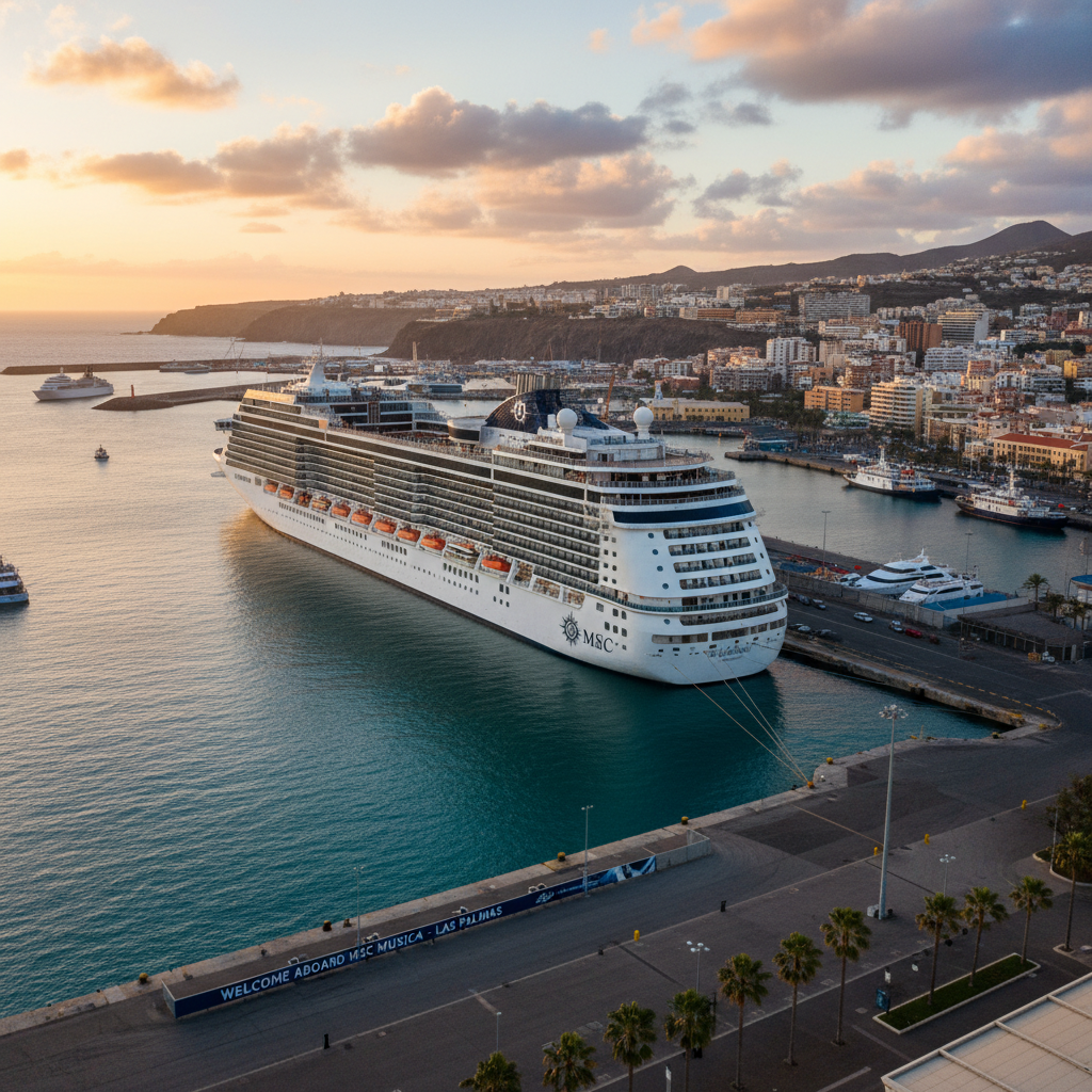 Adventures on a 7-day cruise on MSC Musica — Las Palmas